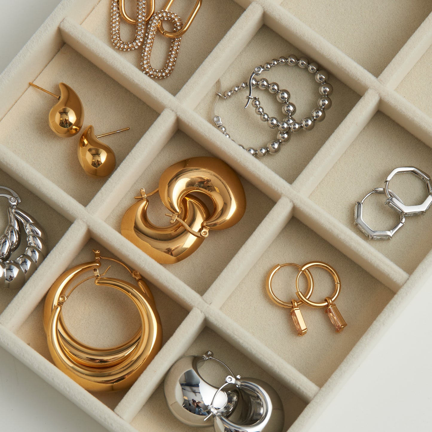 Narelle Waterproof Charm Hoop Earring Trio