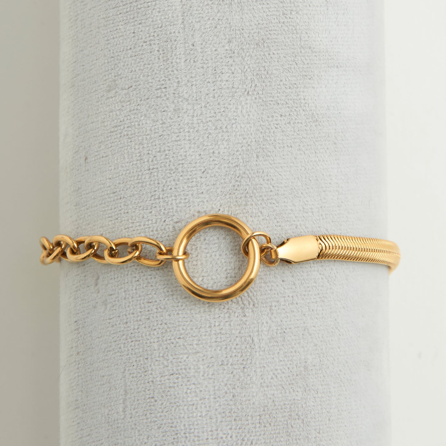 Narelle Waterproof Cable & Snake Chain Bracelet