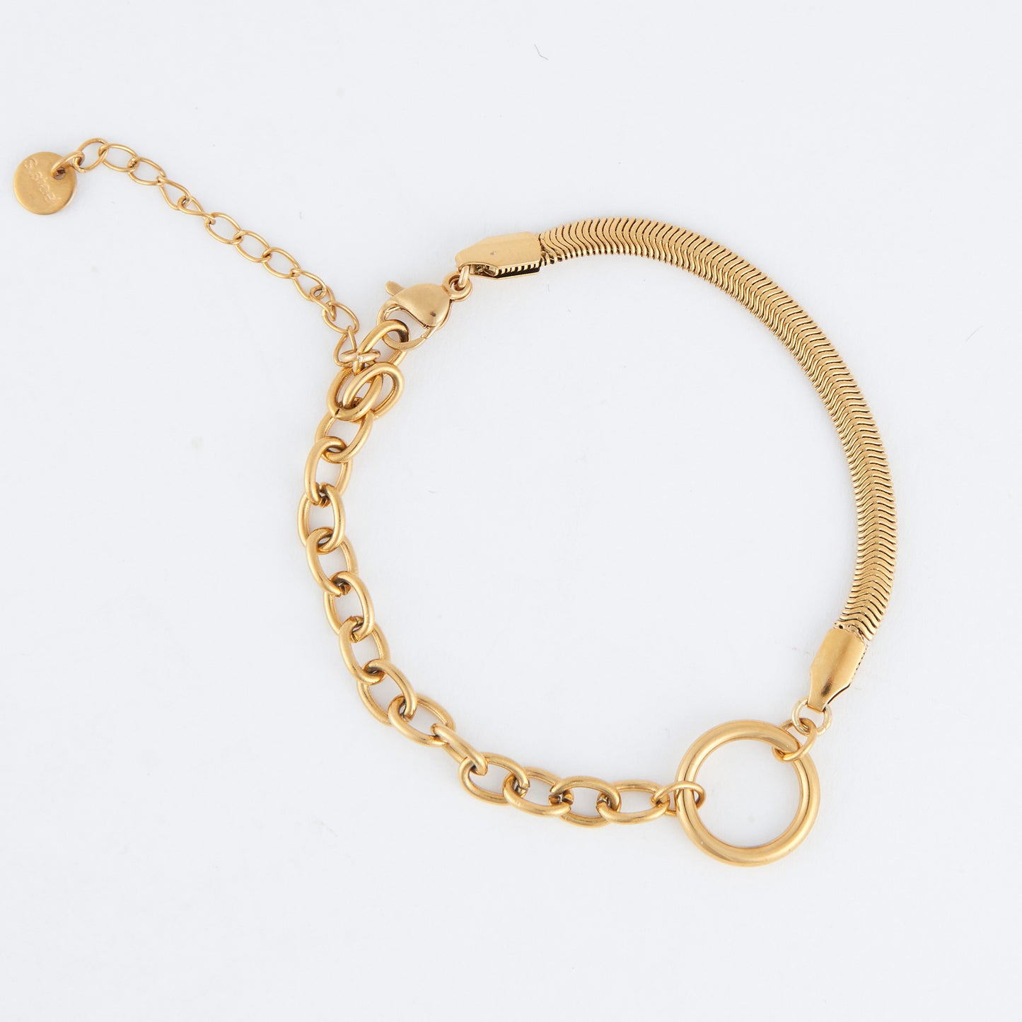 Narelle Waterproof Cable & Snake Chain Bracelet