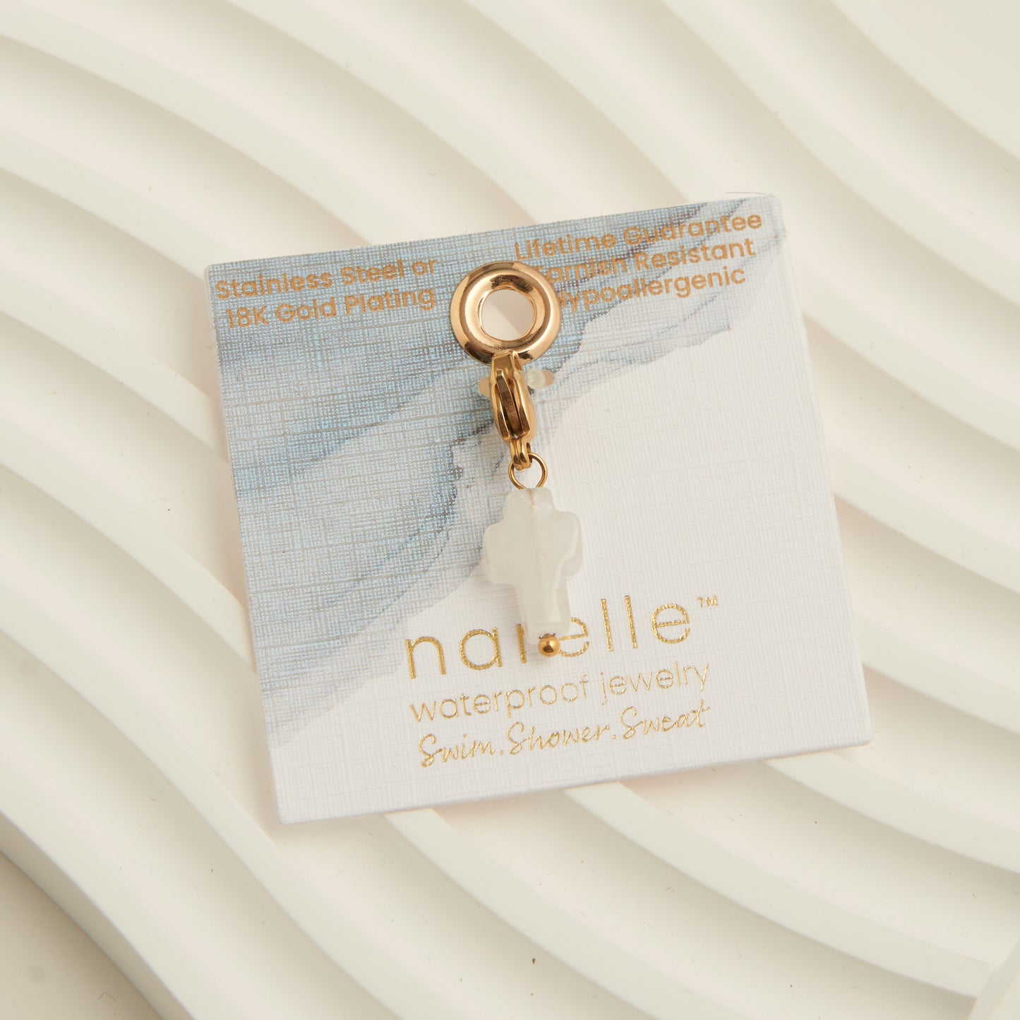 Narelle Waterproof Inspirational Cross Charm