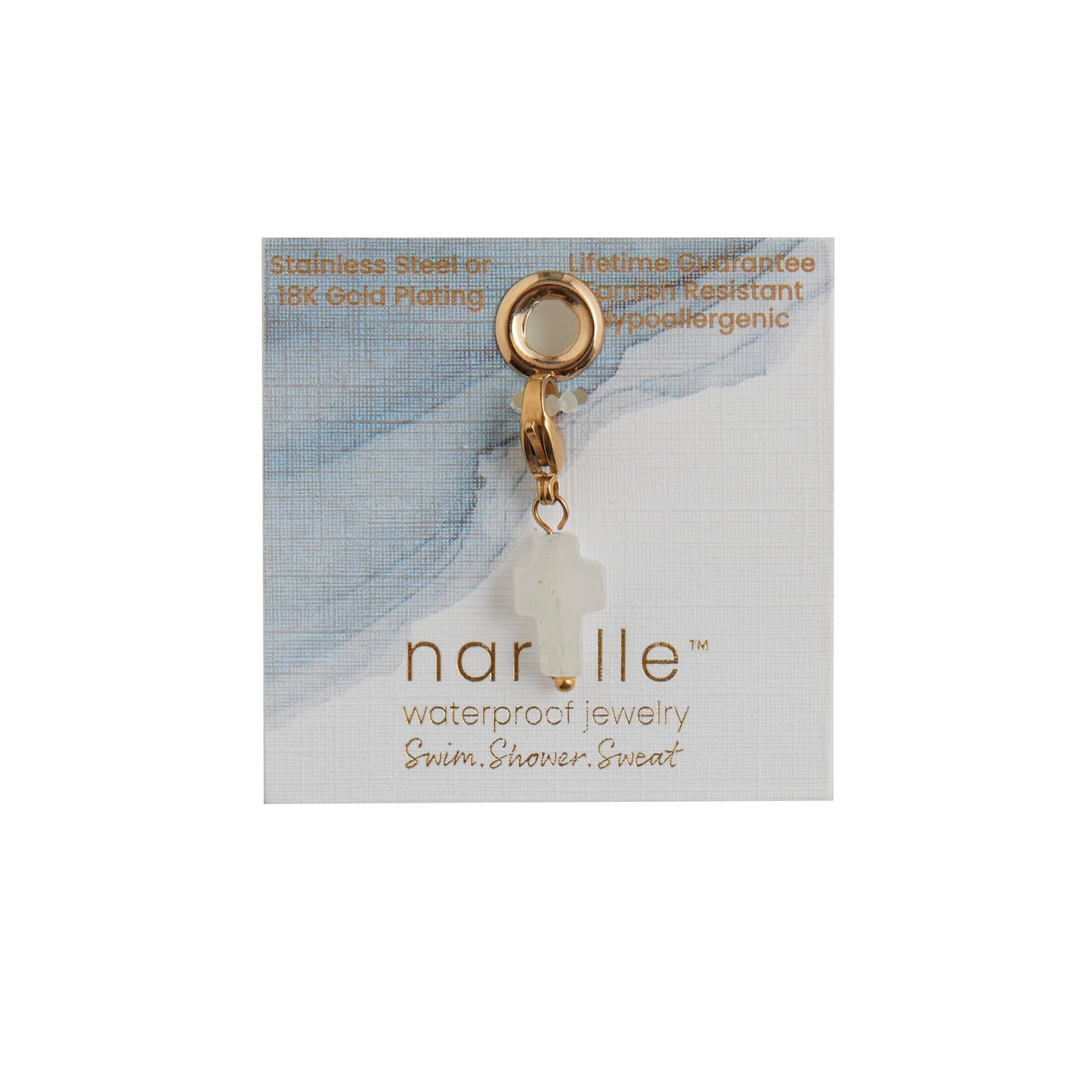 Narelle Waterproof Inspirational Cross Charm