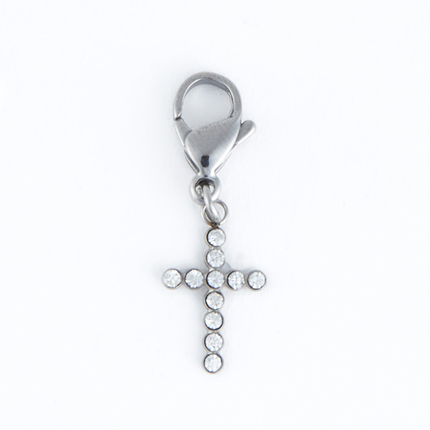 Narelle Waterproof Pave Cross Charm