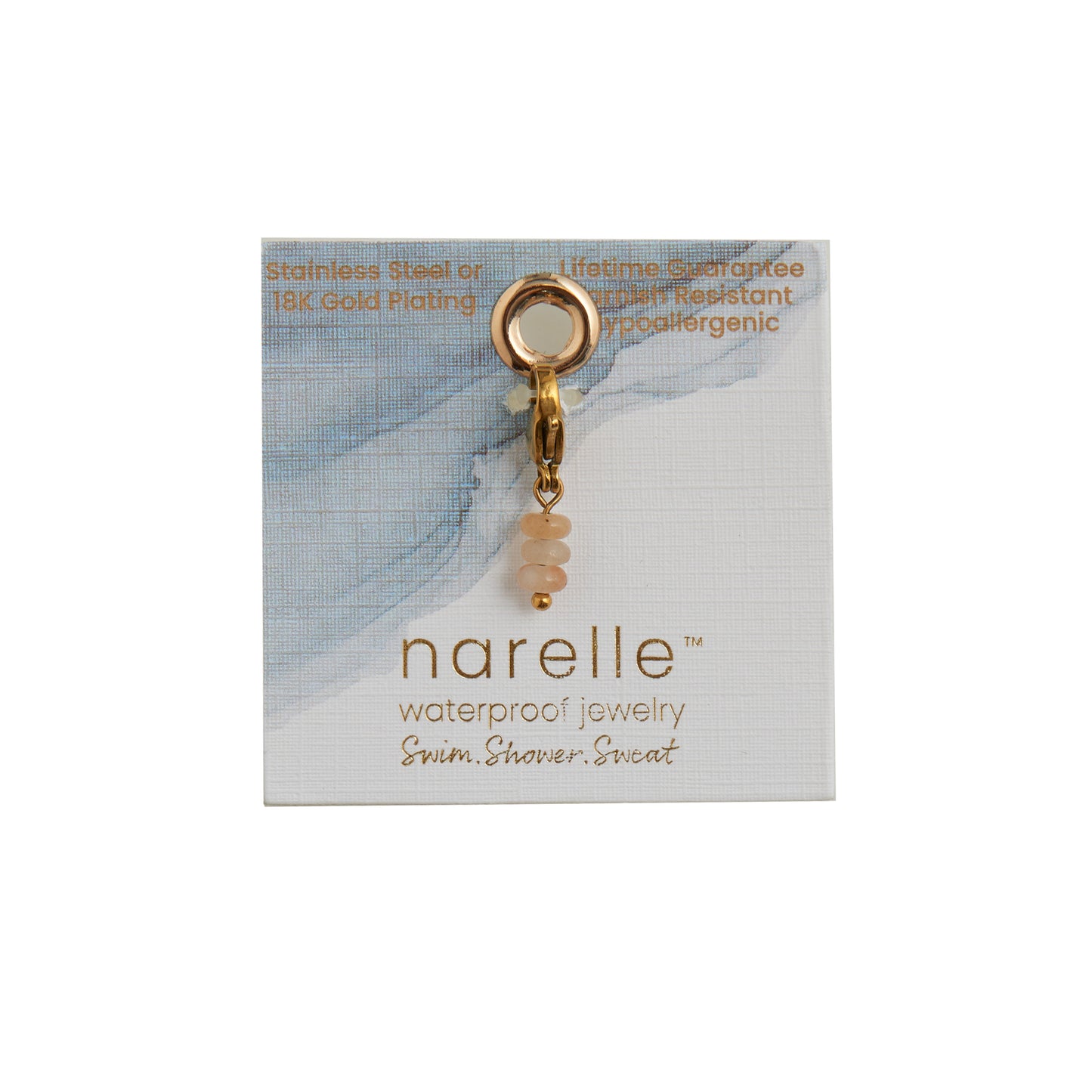 Narelle Waterproof Drop Bead Charm