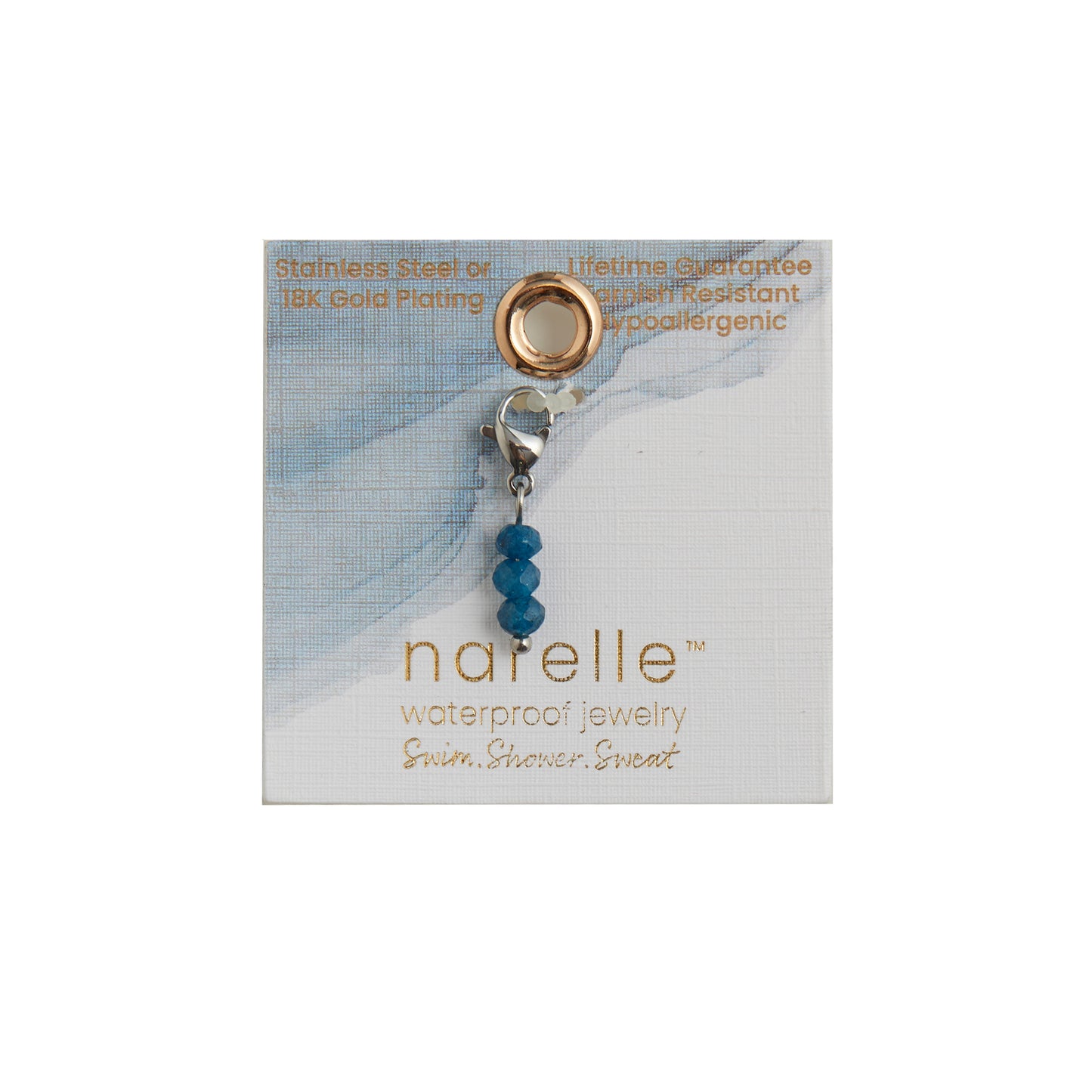Narelle Waterproof Drop Bead Charm