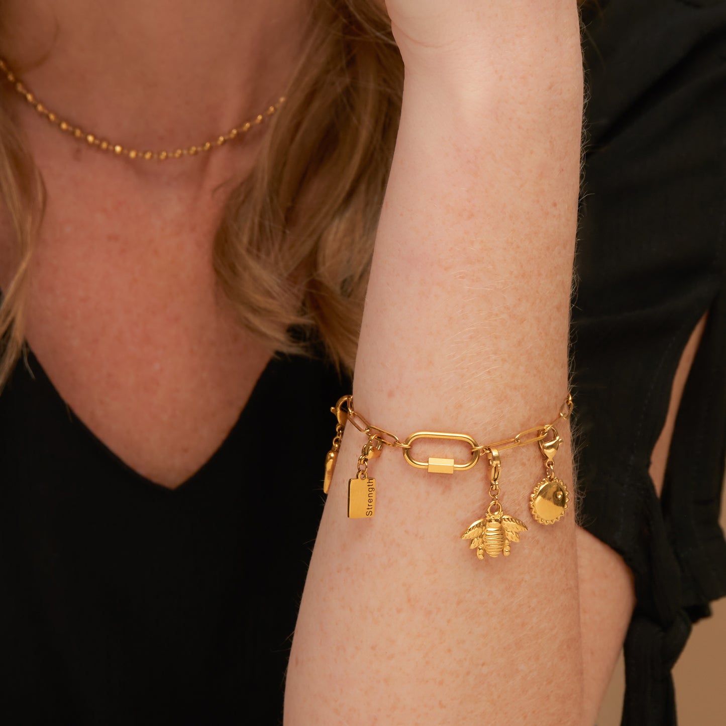 Narelle Waterproof 18K Gold Bee Charm