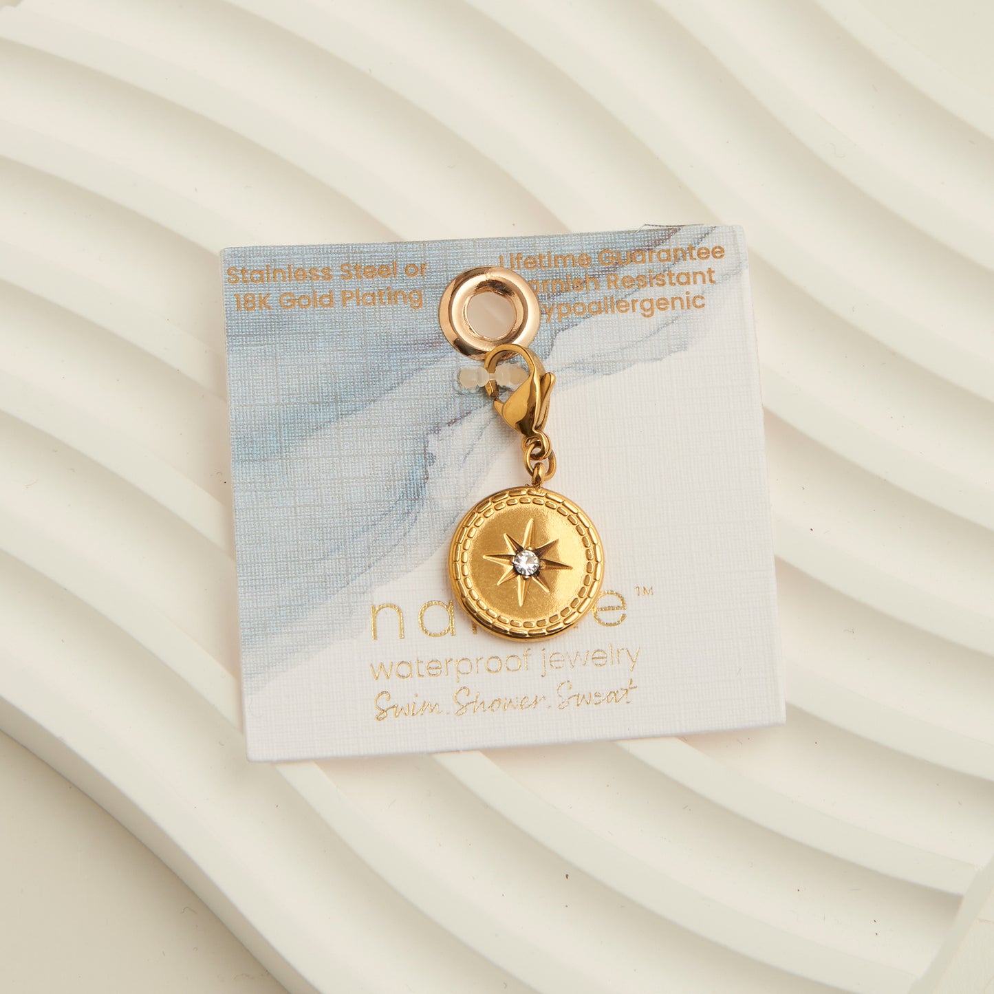 Narelle Waterproof Compass Charm