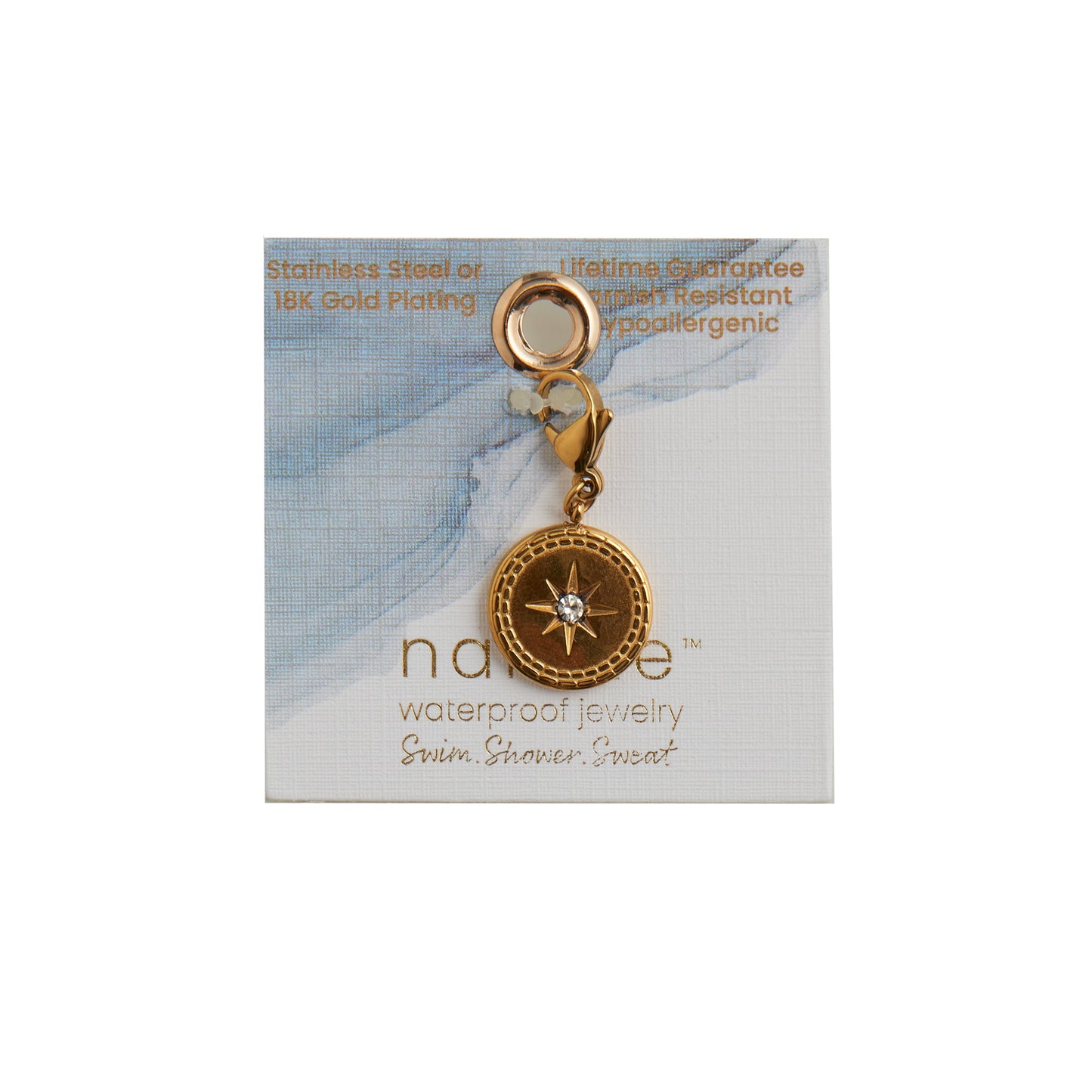 Narelle Waterproof Compass Charm