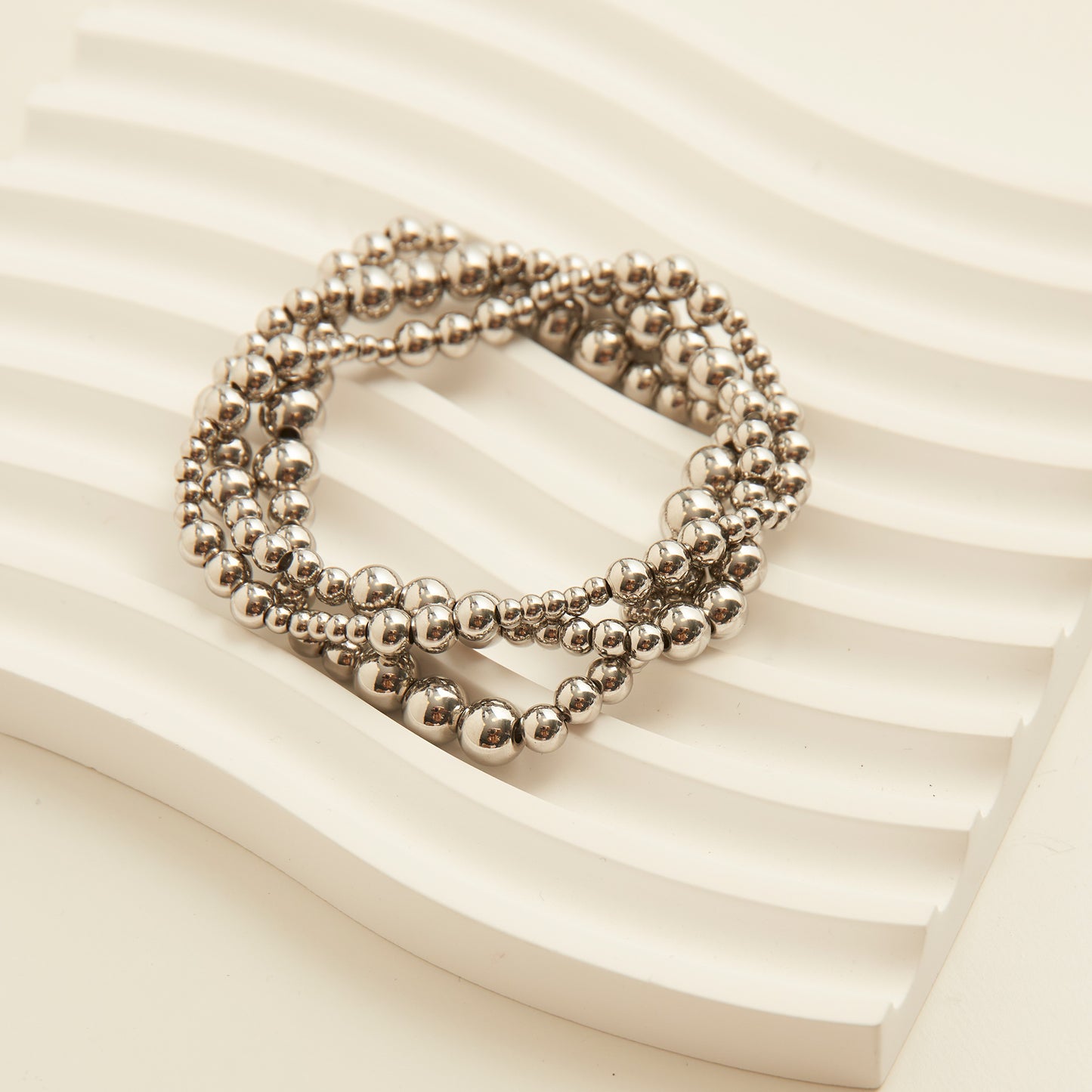 Narelle Waterproof Stretch Graduated Ball Bracelet Set