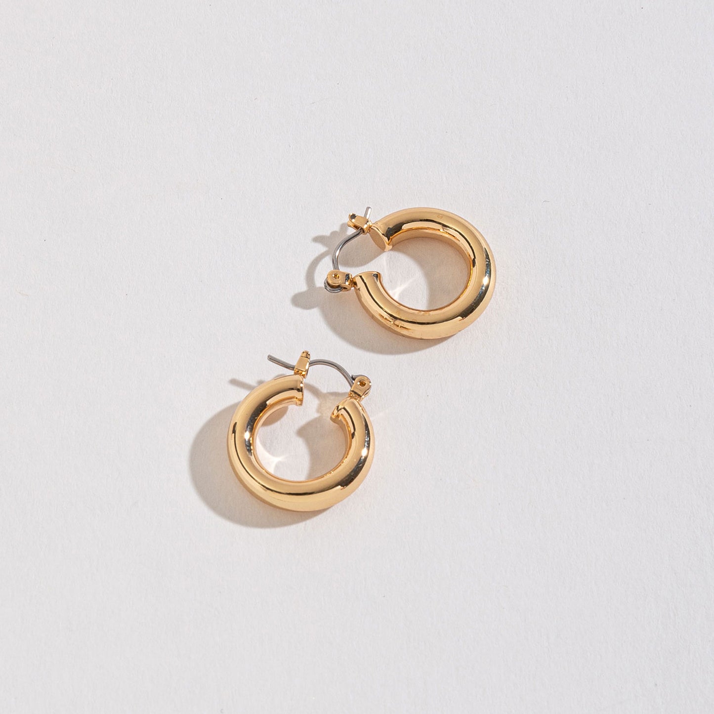 Small Tube Hoop Earrings
