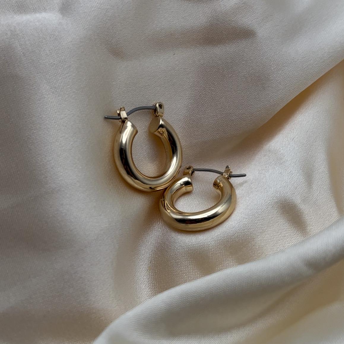 Small Tube Hoop Earrings