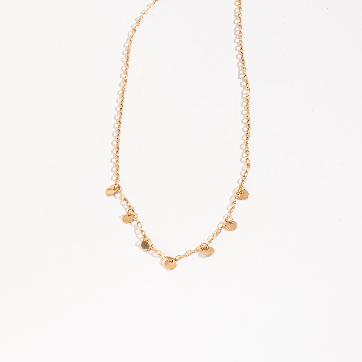 16" 3mm Disc Necklace Chain