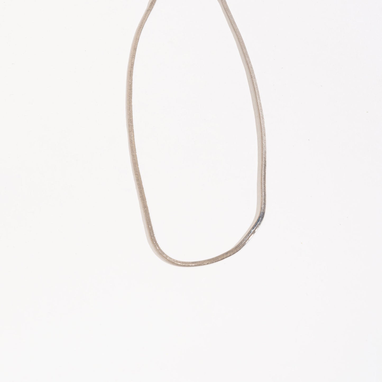 18" 3mm Herringbone Chain Necklace