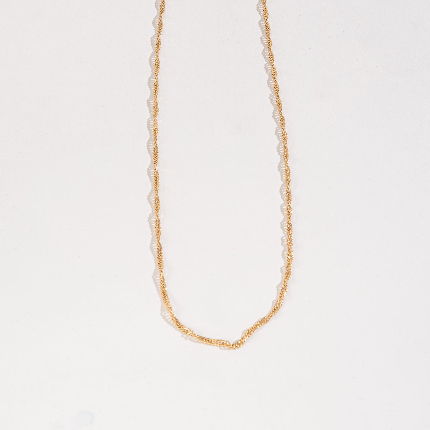 20" 3mm Twisted Chain Necklace