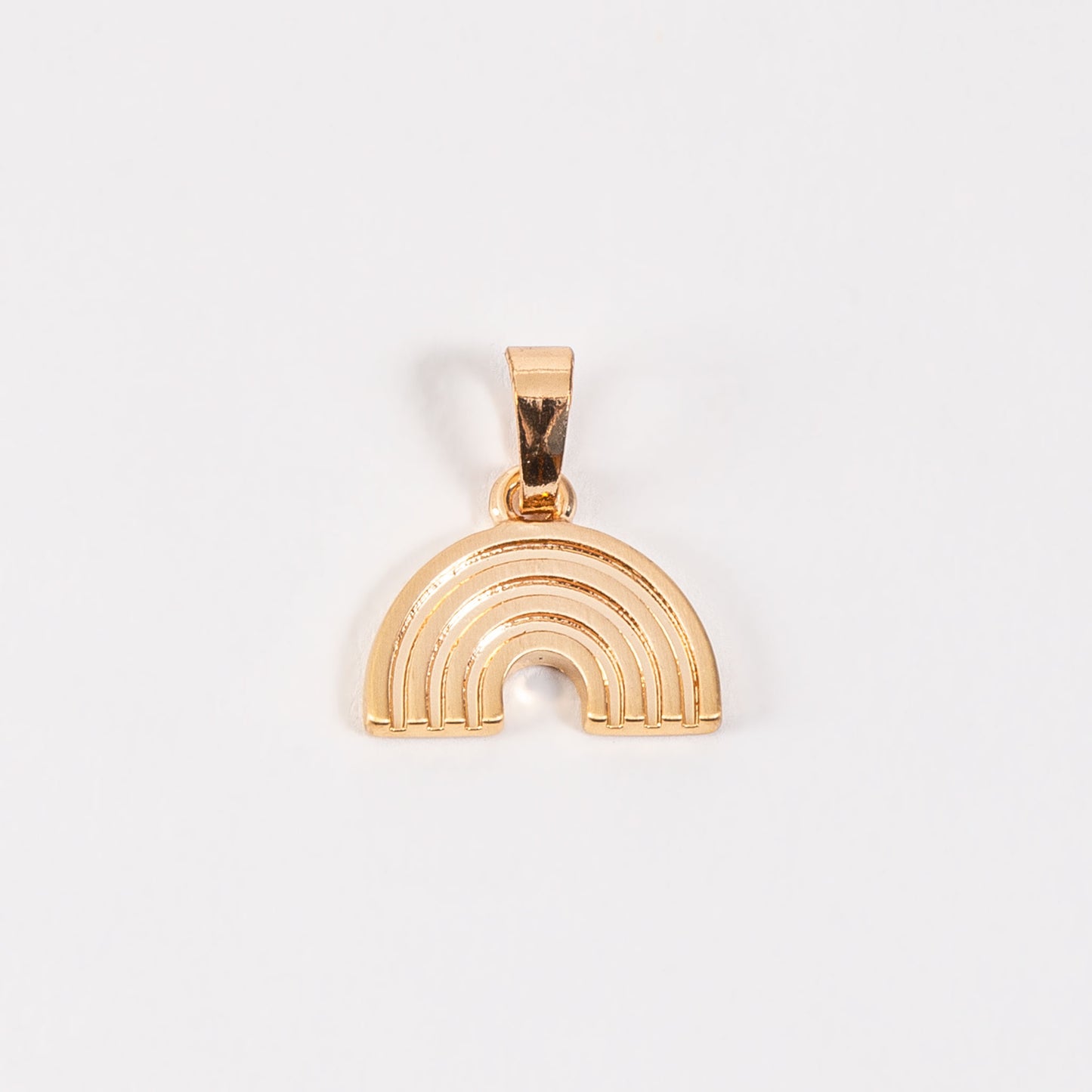 Layering Gold Rainbow Pendant Charm