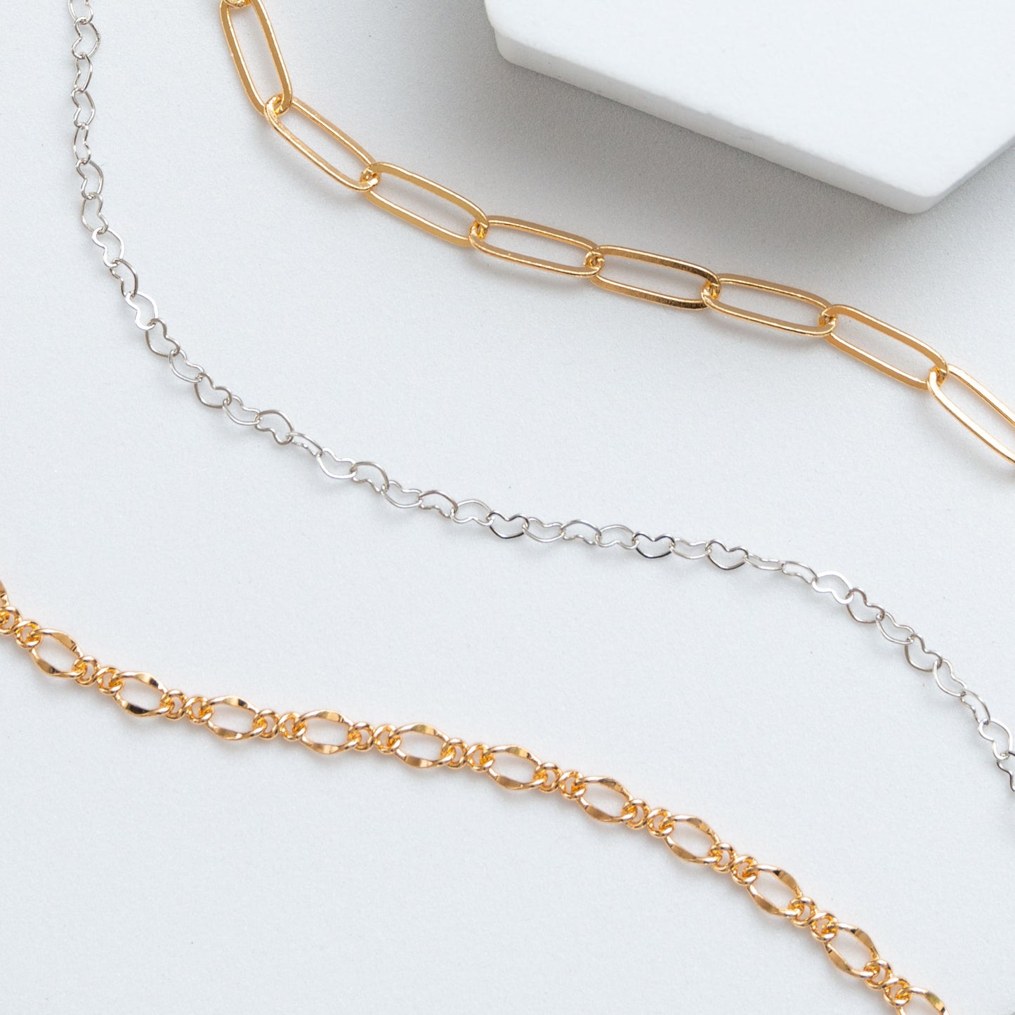 16" 5mm Paperclip Necklace Chain
