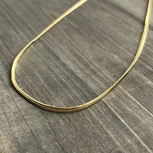Layer Me 3MM Herringbone Chain Necklace