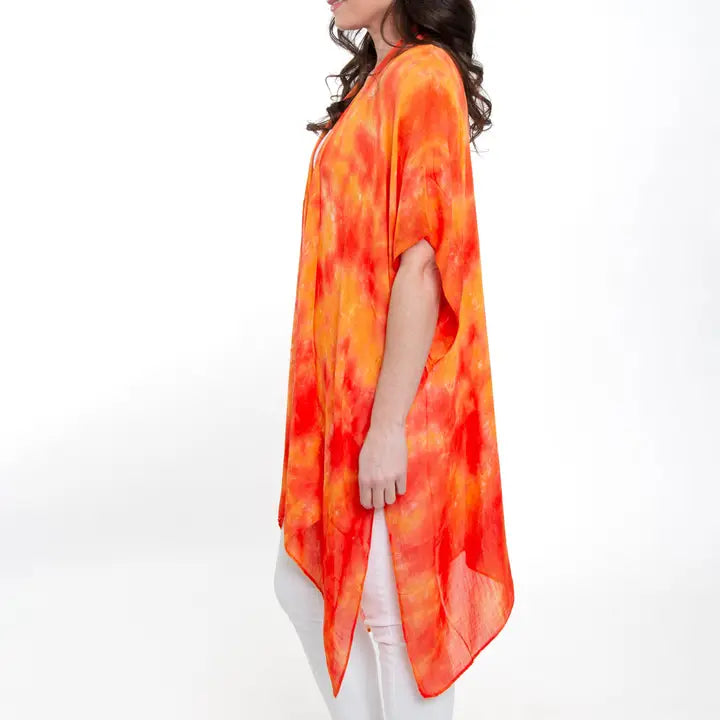 Kylah One Size Lightweight Ruana Swimsuit Cover Up