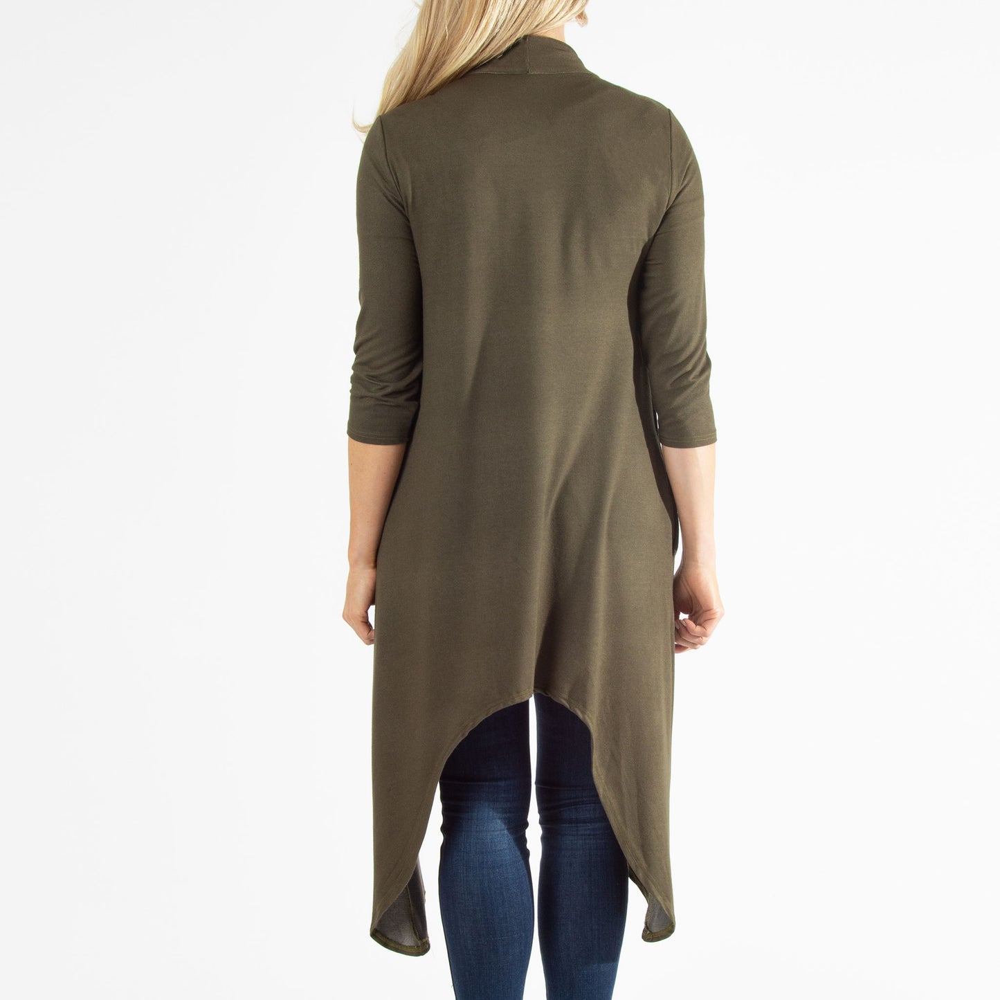 Diana Long Length 3/4 Sleeve Comfort Stretch Cardigan