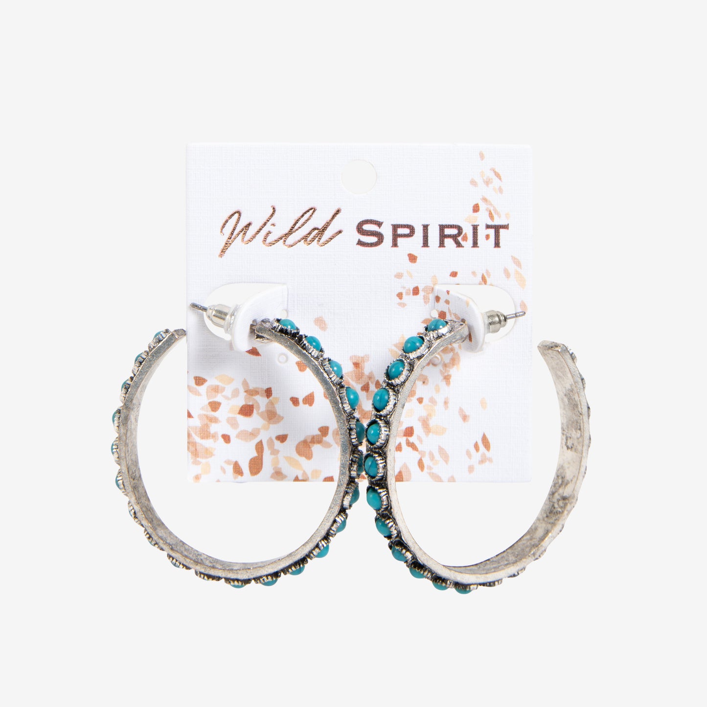 Wild Spirit Stone Hoop Earrings