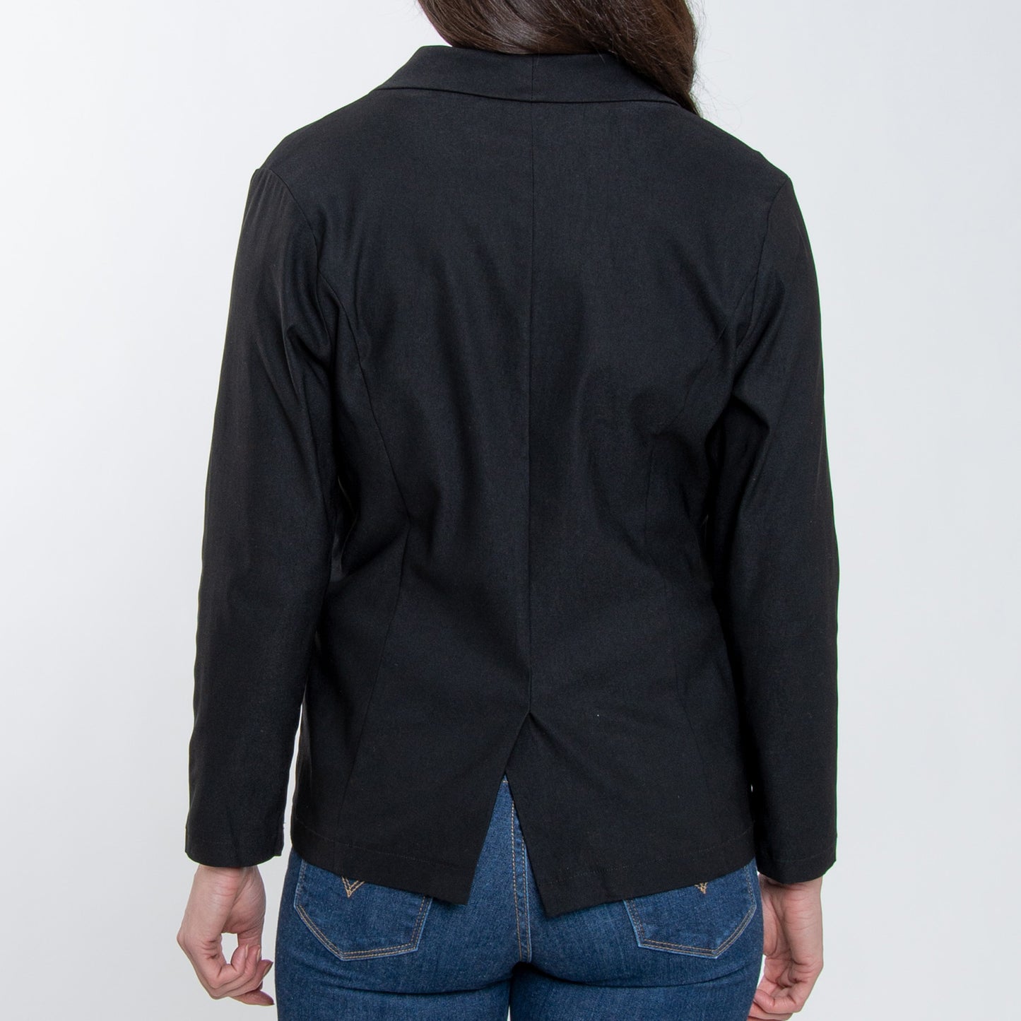 Nadia Classic Black Ultra Stretch Jersey Blazer