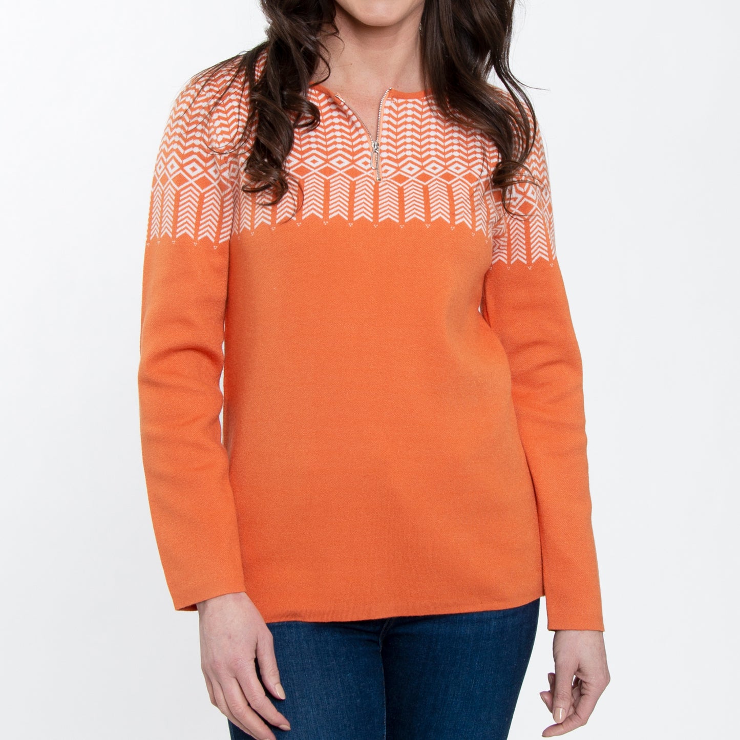 Selby Nordic Quarter Zip Long Sleeve Pullover Sweater