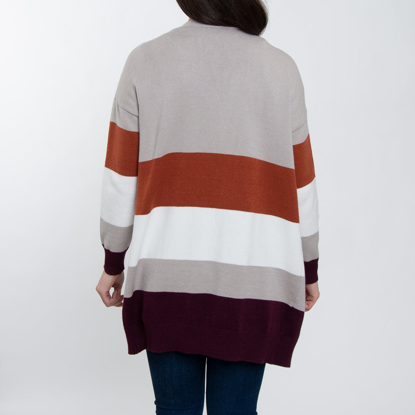Jett Color Block Long Sleeve Patch Pocket Cardigan