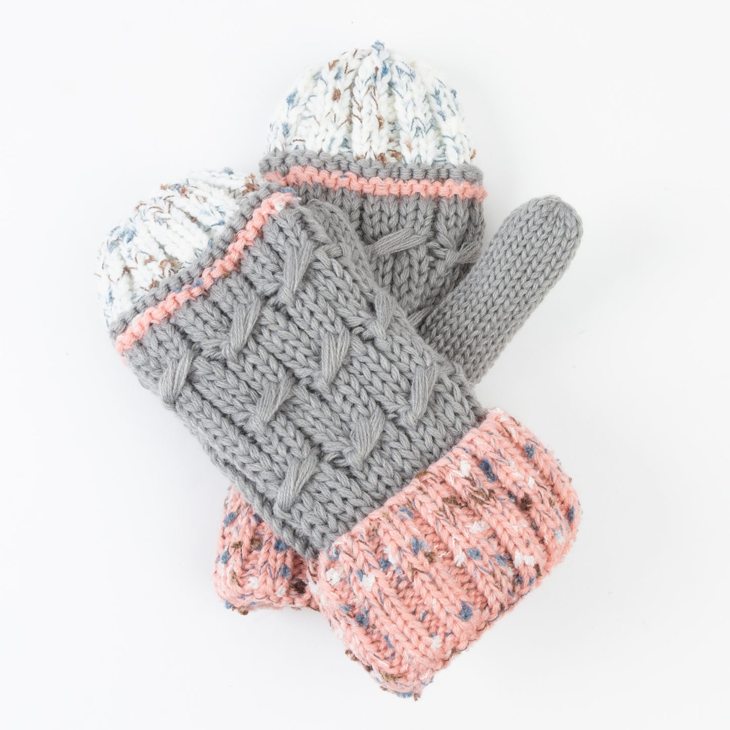 Bristol Striped Knit Fleece Lined Mitten