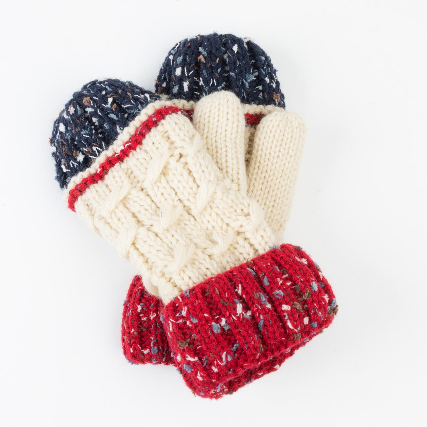 Bristol Striped Knit Fleece Lined Mitten