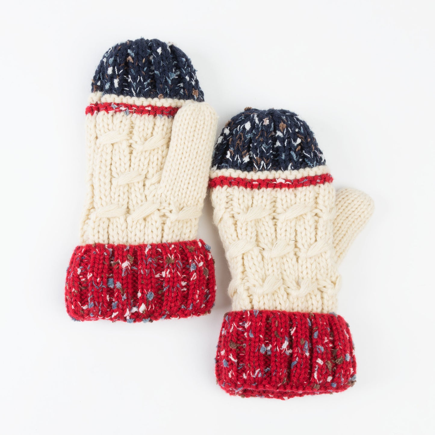 Bristol Striped Knit Fleece Lined Mitten