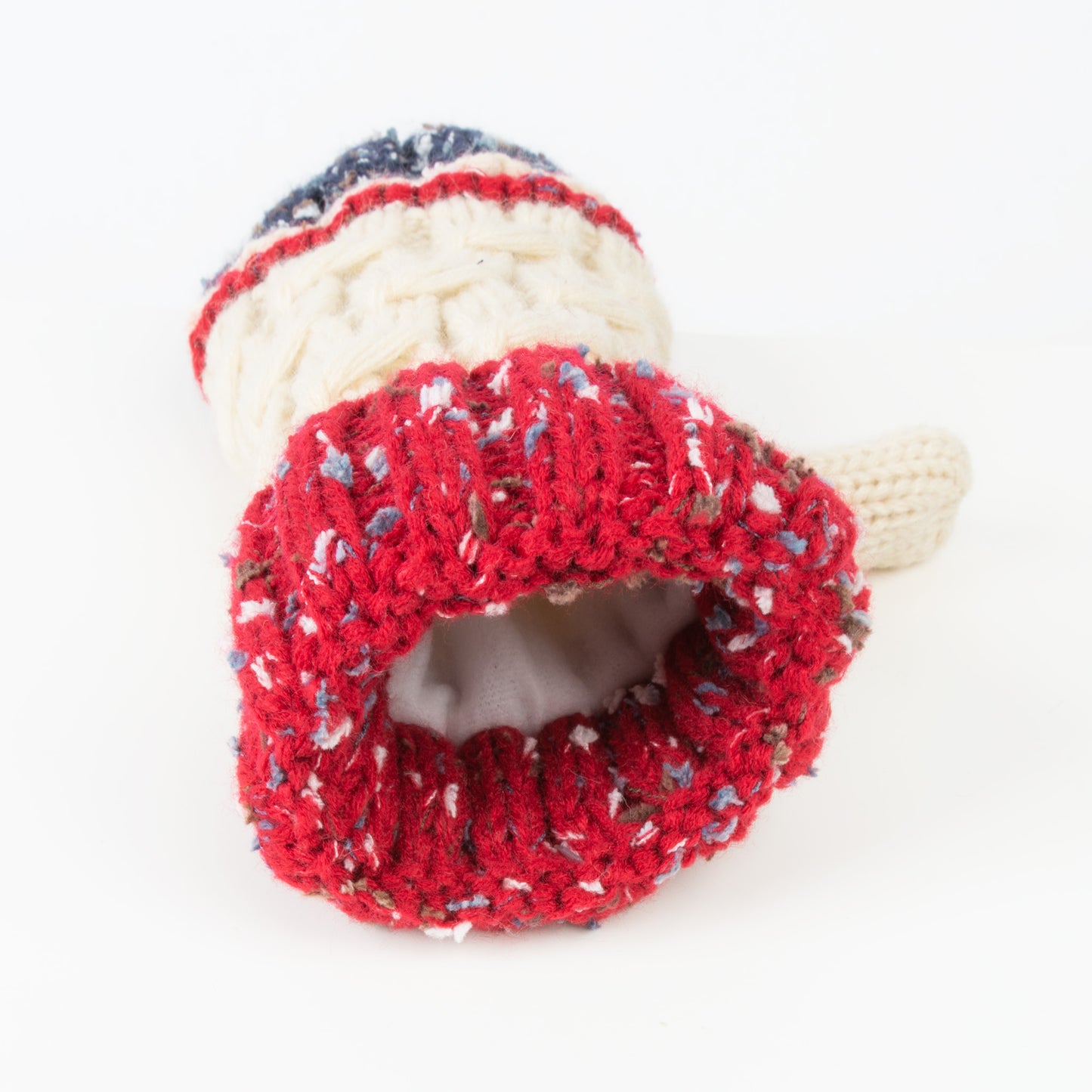Bristol Striped Knit Fleece Lined Mitten