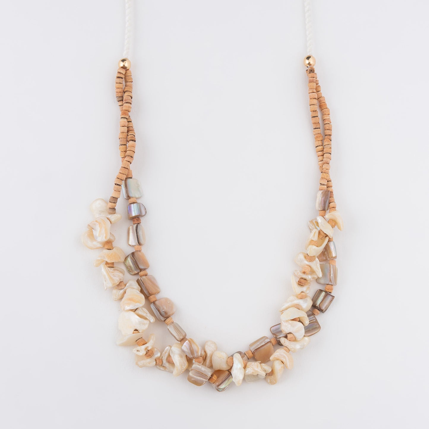 Rivka Multi-Strand Shell 19" Beaded Necklace