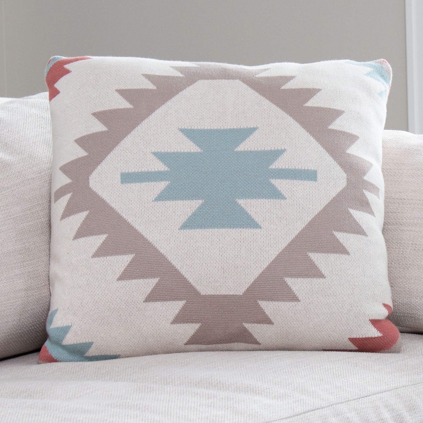 Montana 18x18" Recycled Cotton Decorative Throw Pillow