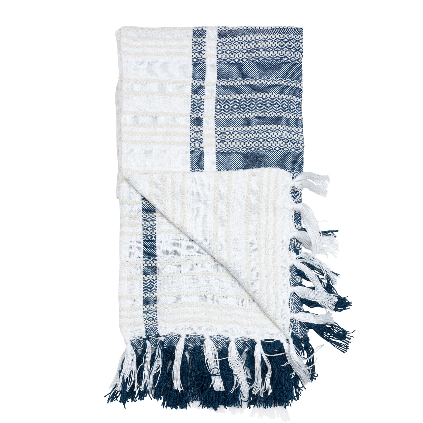 Genevieve 50x70" Indoor/Outdoor Recycled Woven Throw Blanket