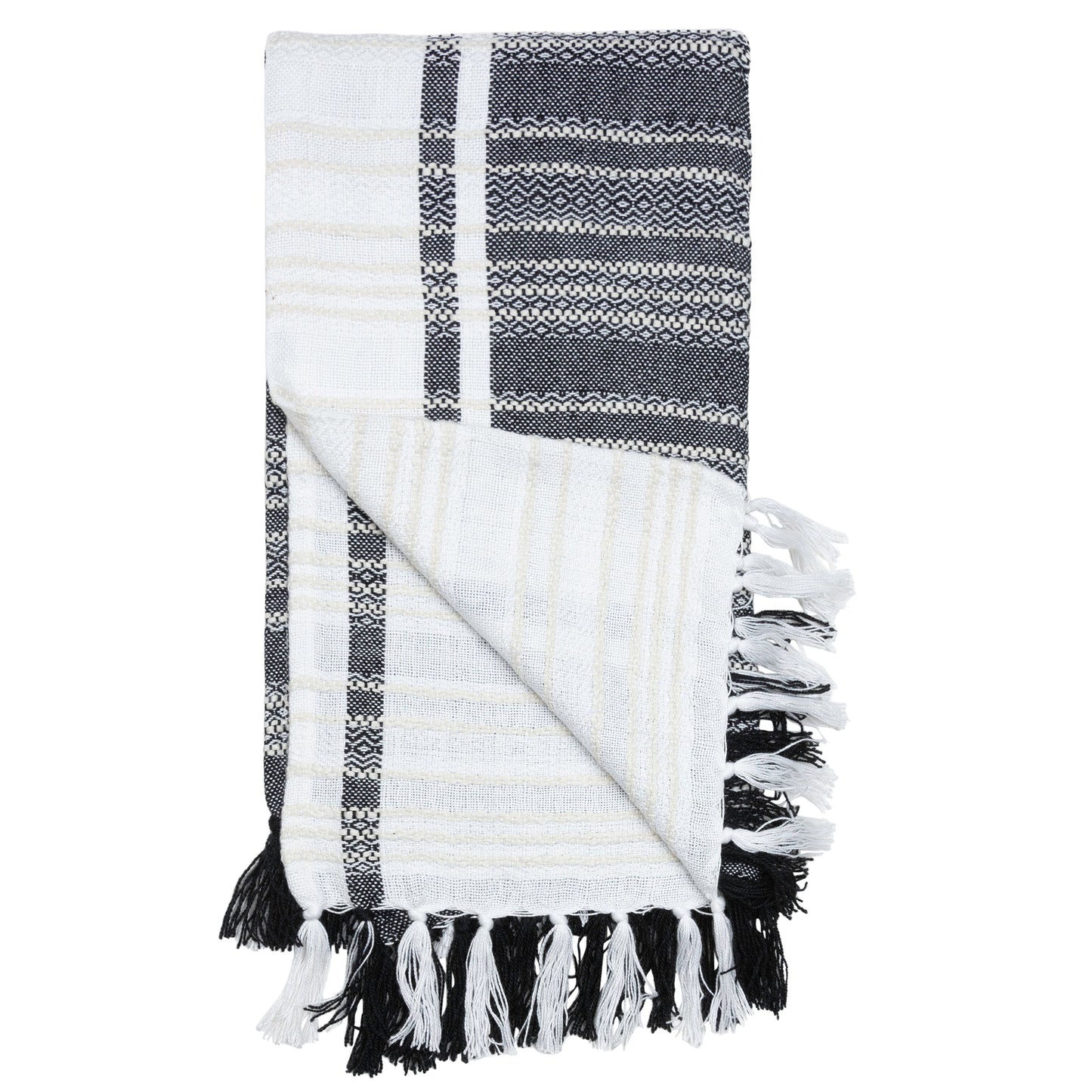 Genevieve 50x70" Indoor/Outdoor Recycled Woven Throw Blanket