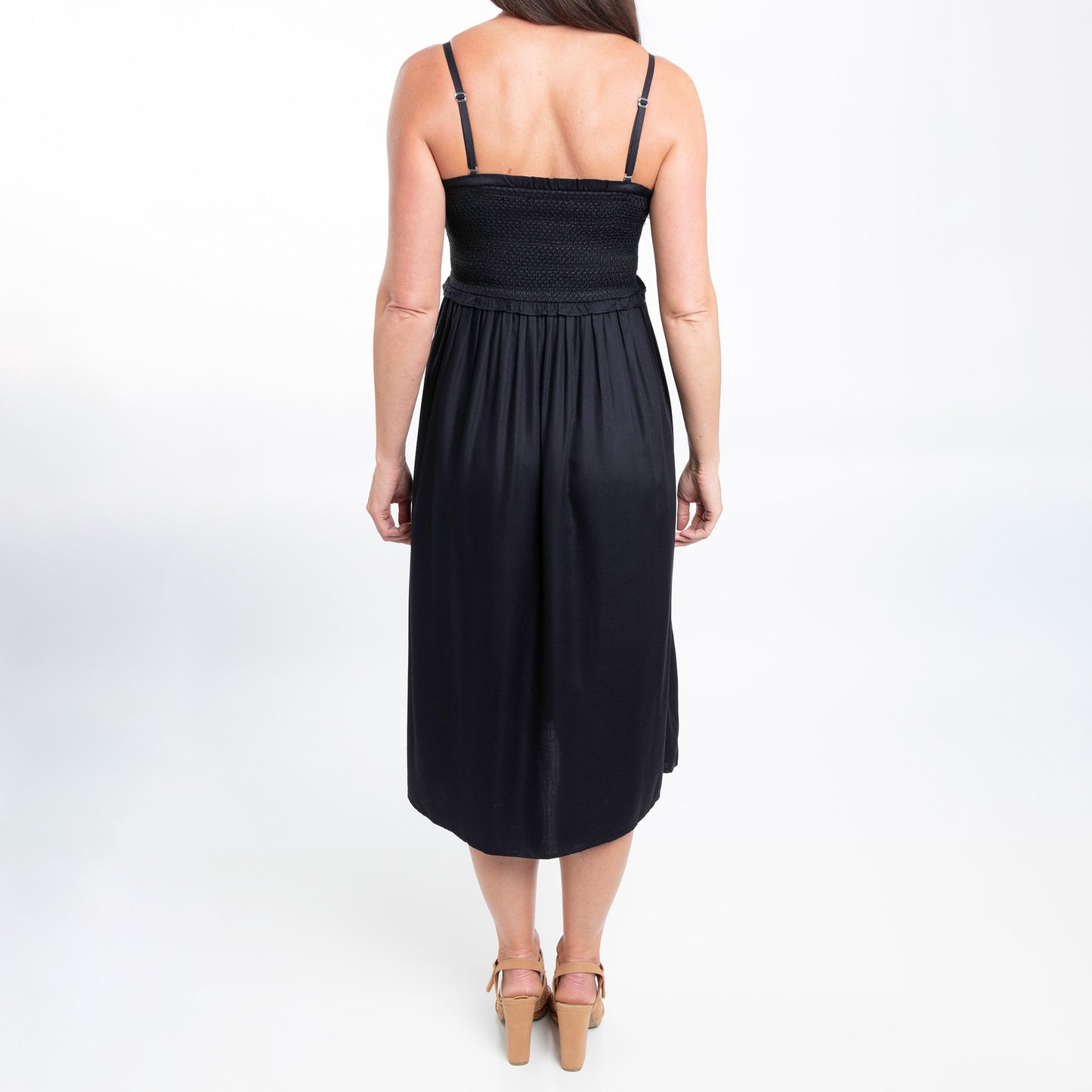 Sarai Smocked Bodice Toile De Jouy Midi Dress