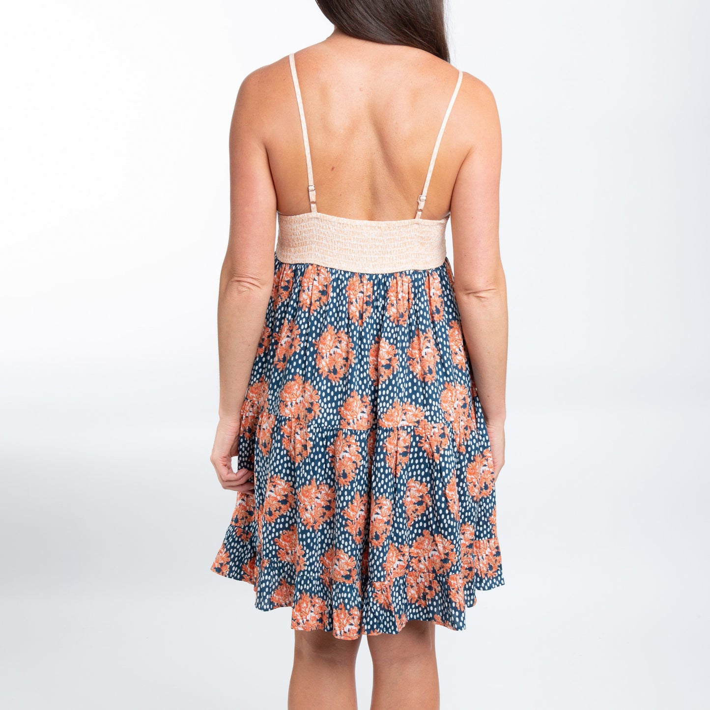Bellamy Spaghetti Strap Tiered Panel Babydoll Dress
