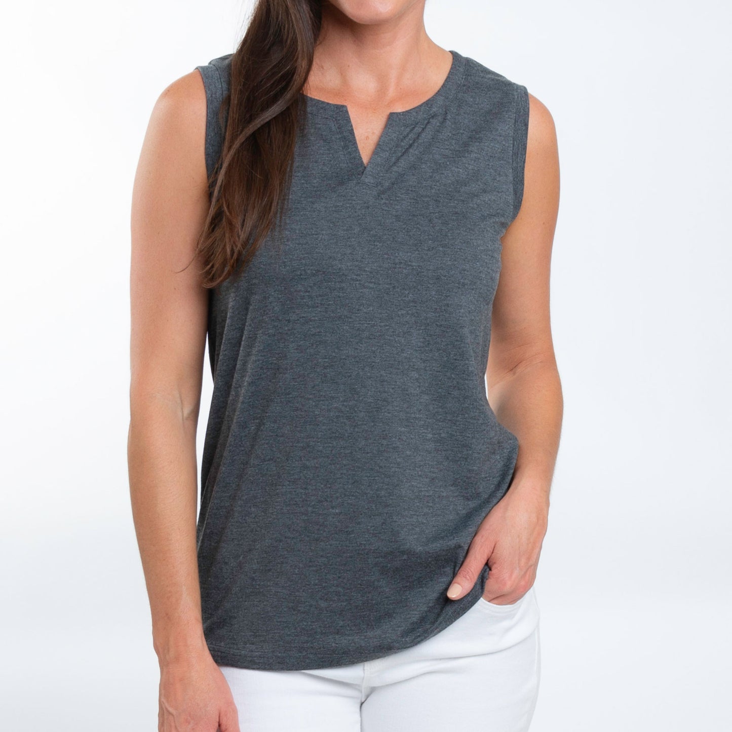 Myla V-Neck Sleeveless Tank Top