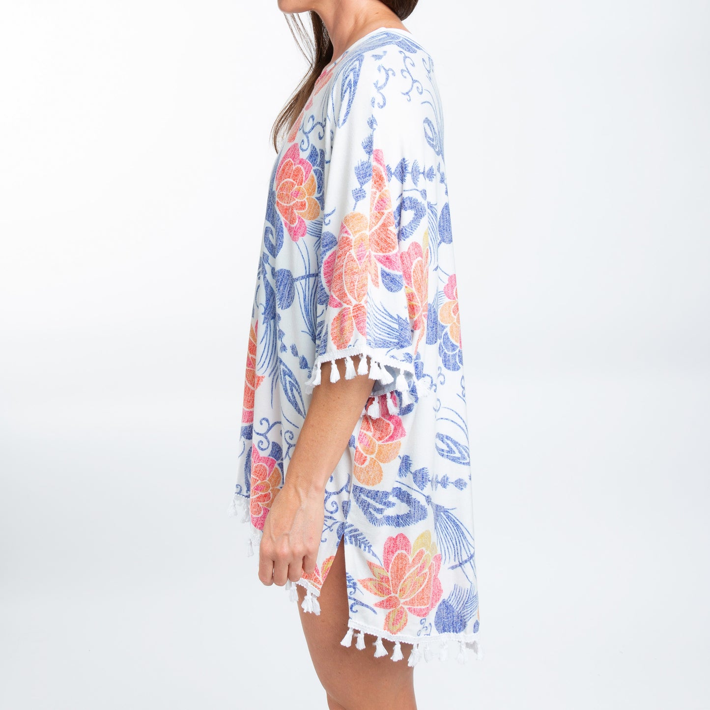 Elsie Bright Floral One Size Beach Swimsuit Cover Up