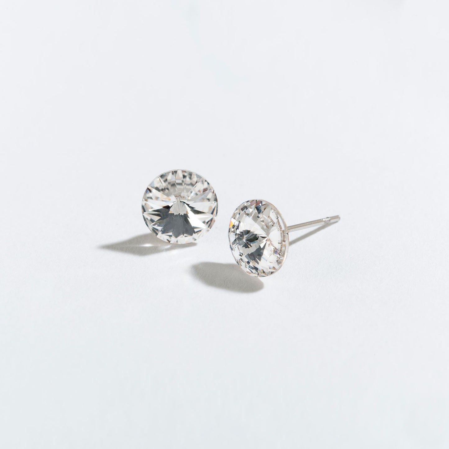 Rivoli Cut Crystal Stud Earrings