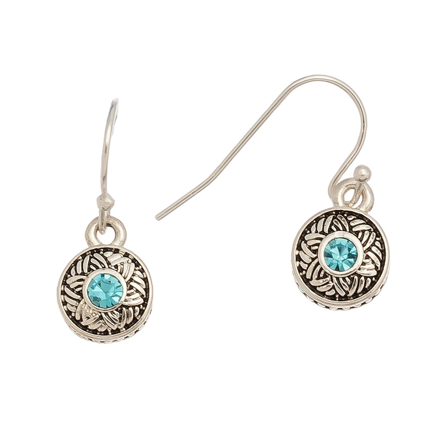 Silver Stone Drop Earrings