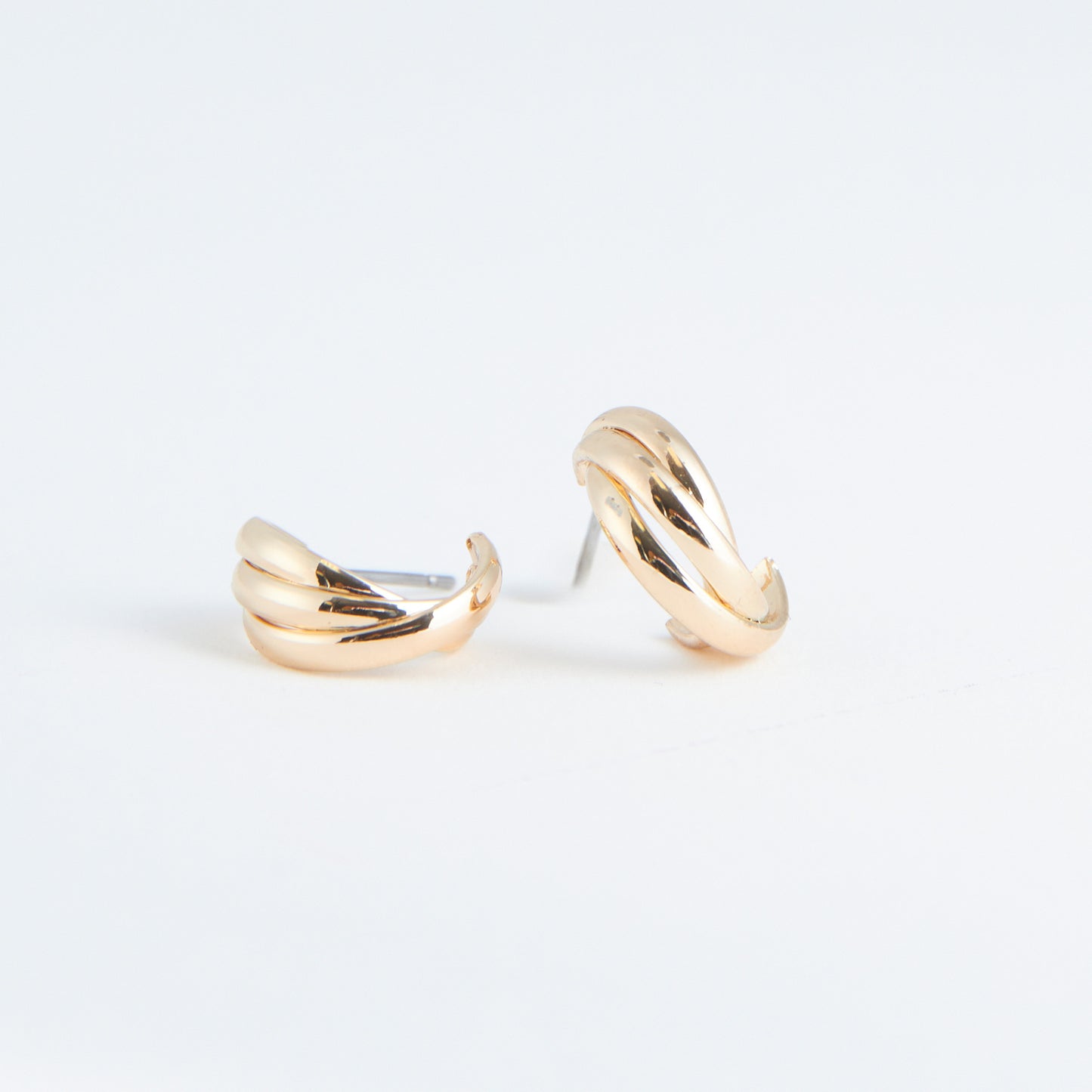 Ear Sense Triple Loop Hoop Earrings