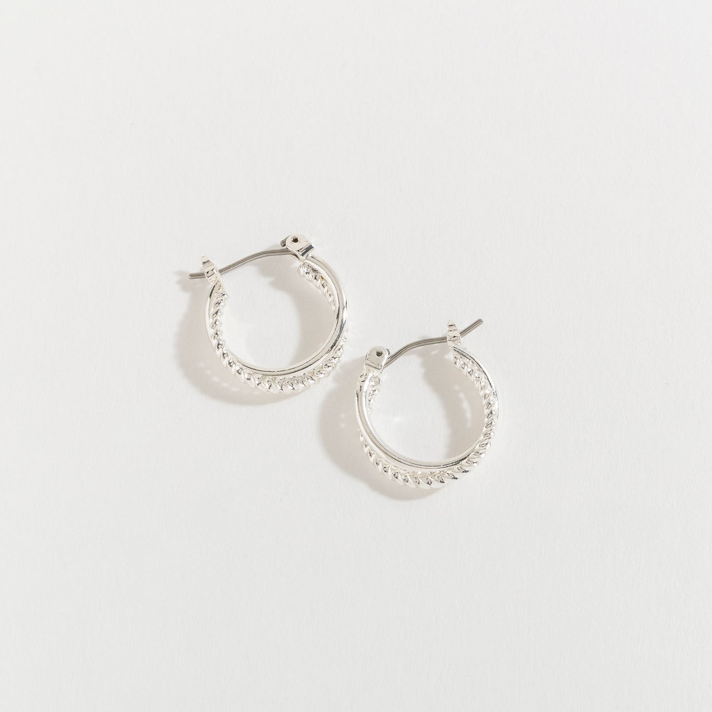 Double Hoop Click Earrings