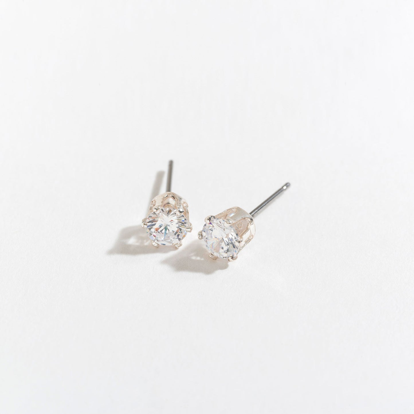 Cubic Zirconia Silver Stud Earring