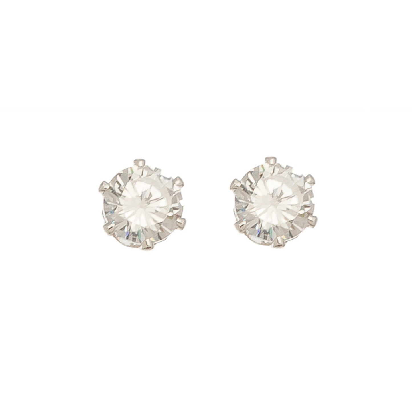 Cubic Zirconia Silver Stud Earring