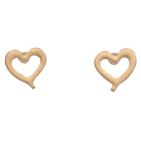 Stud Buds Gold Heart Stud Earrings