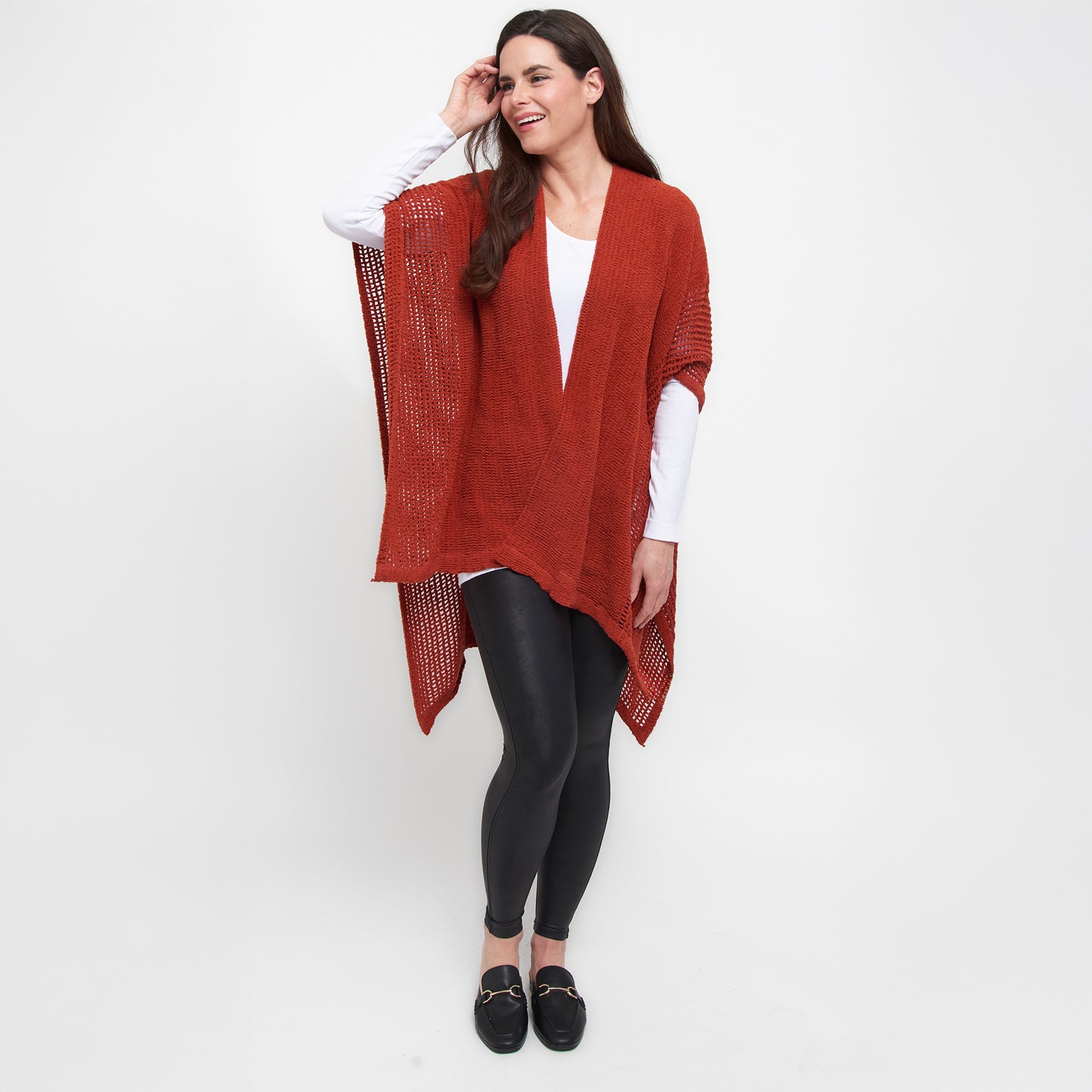 Presley One Size Open Sweater Knit Wrap