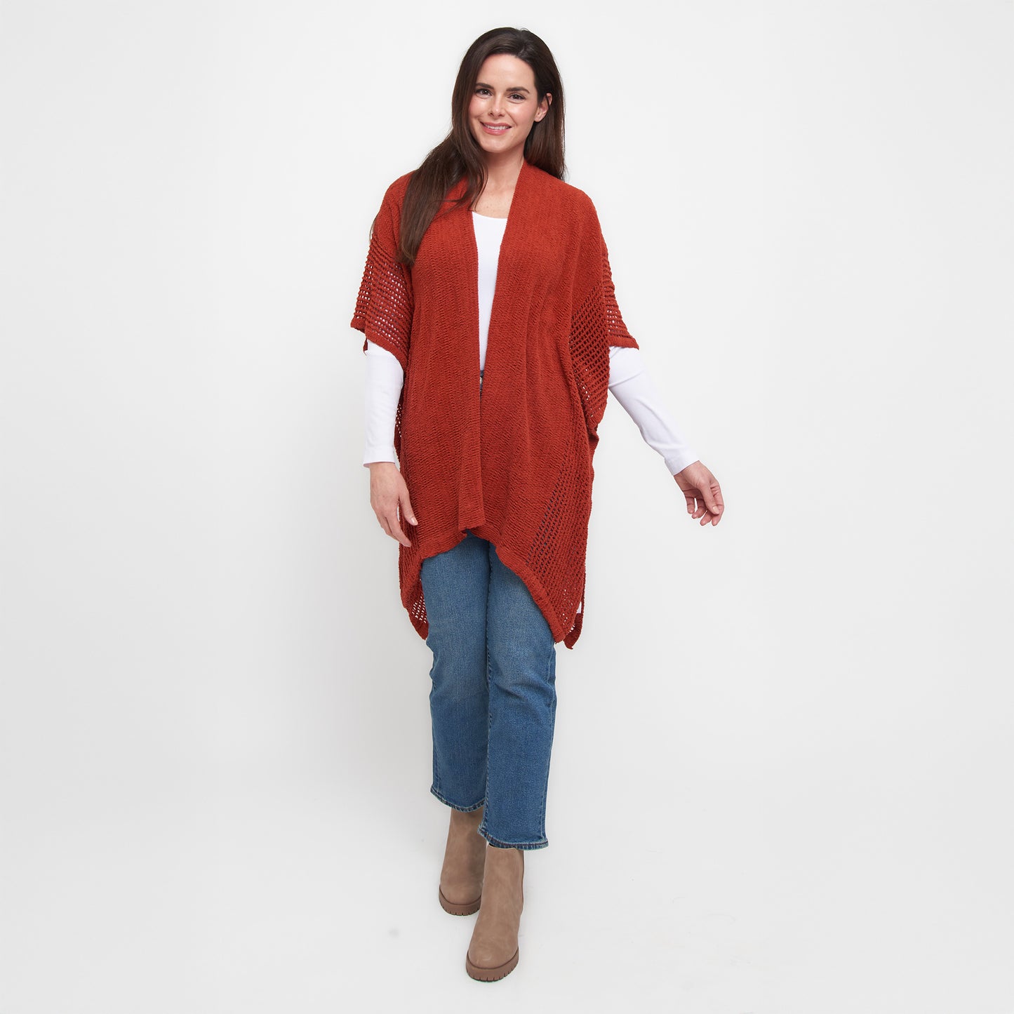 Presley One Size Open Sweater Knit Wrap