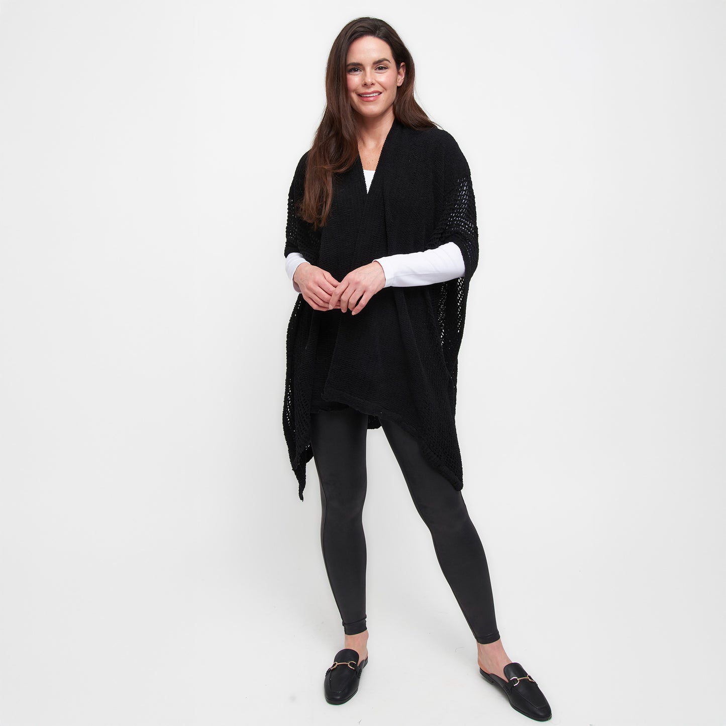 Presley One Size Open Sweater Knit Wrap