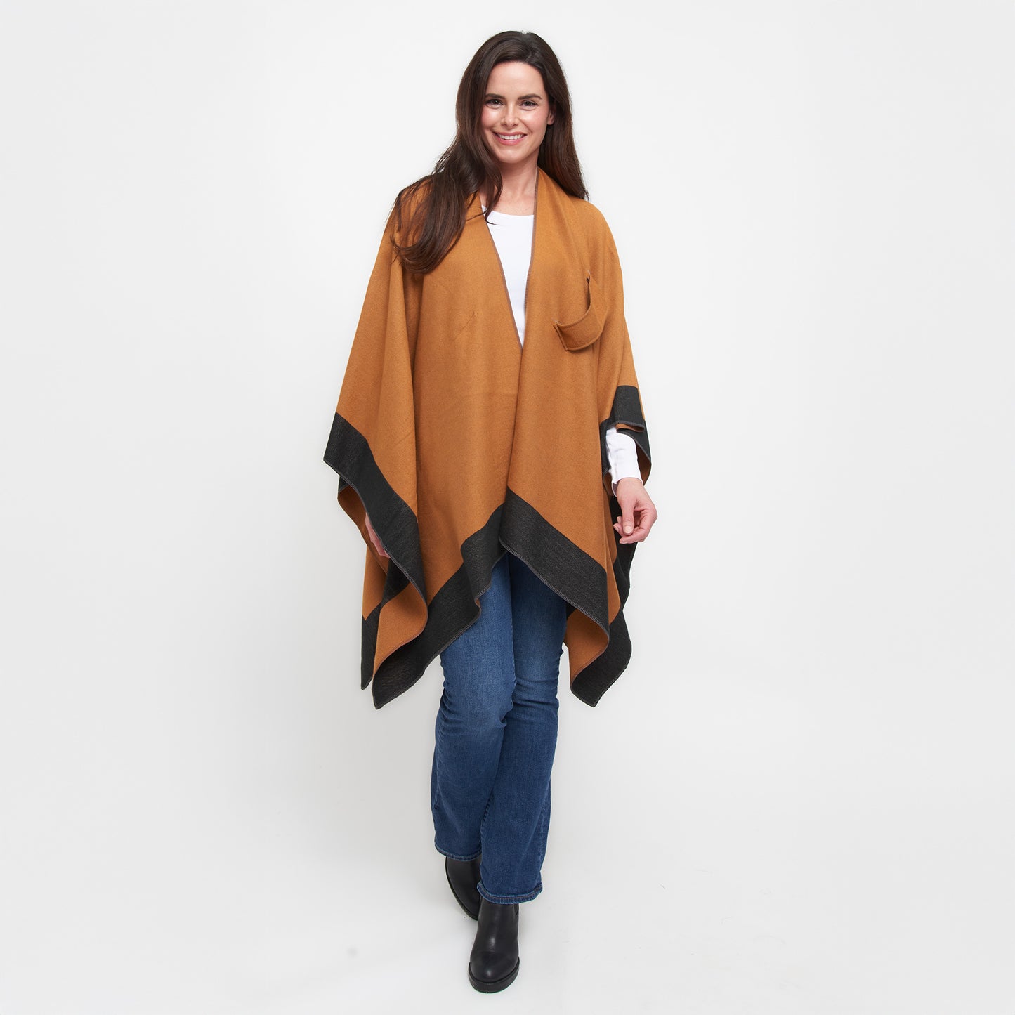 Mackenzie Reversible One Size Open Front Wrap