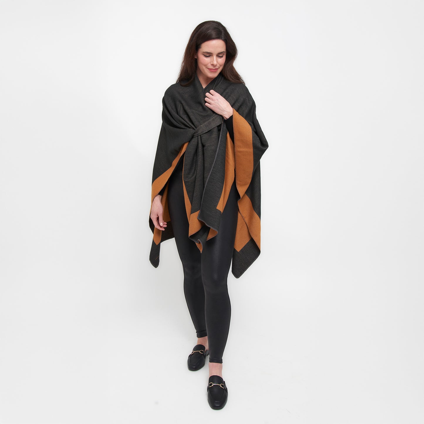 Mackenzie Reversible One Size Open Front Wrap